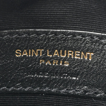 Saint Laurent Calfskin Matelasse Chevron Quilted Baby Round Vinyle Belt Bag Black 6 of 10