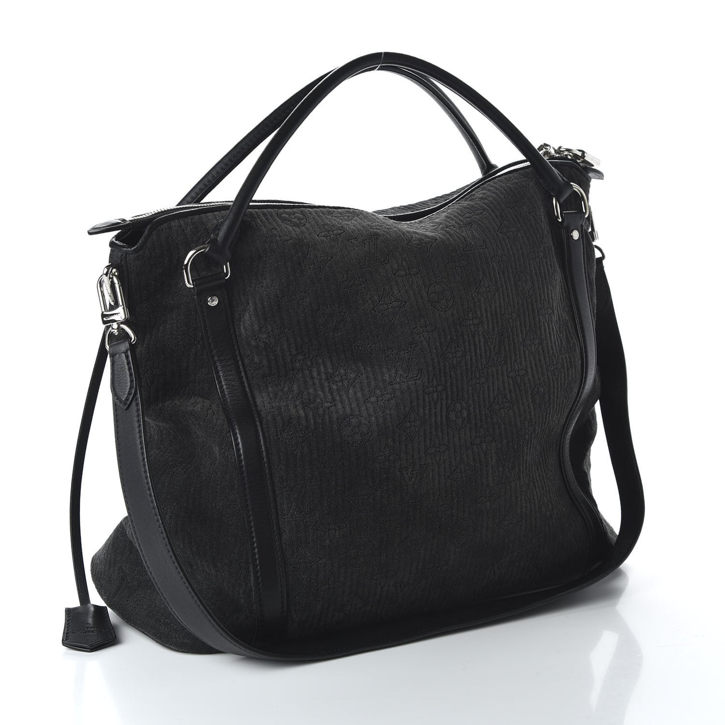 Monogram Suede Antheia IXIA MM Black