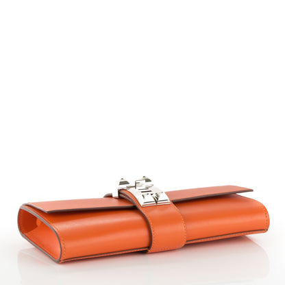 Hermes Tadelakt Medor 23 Clutch Orange 4 of 7