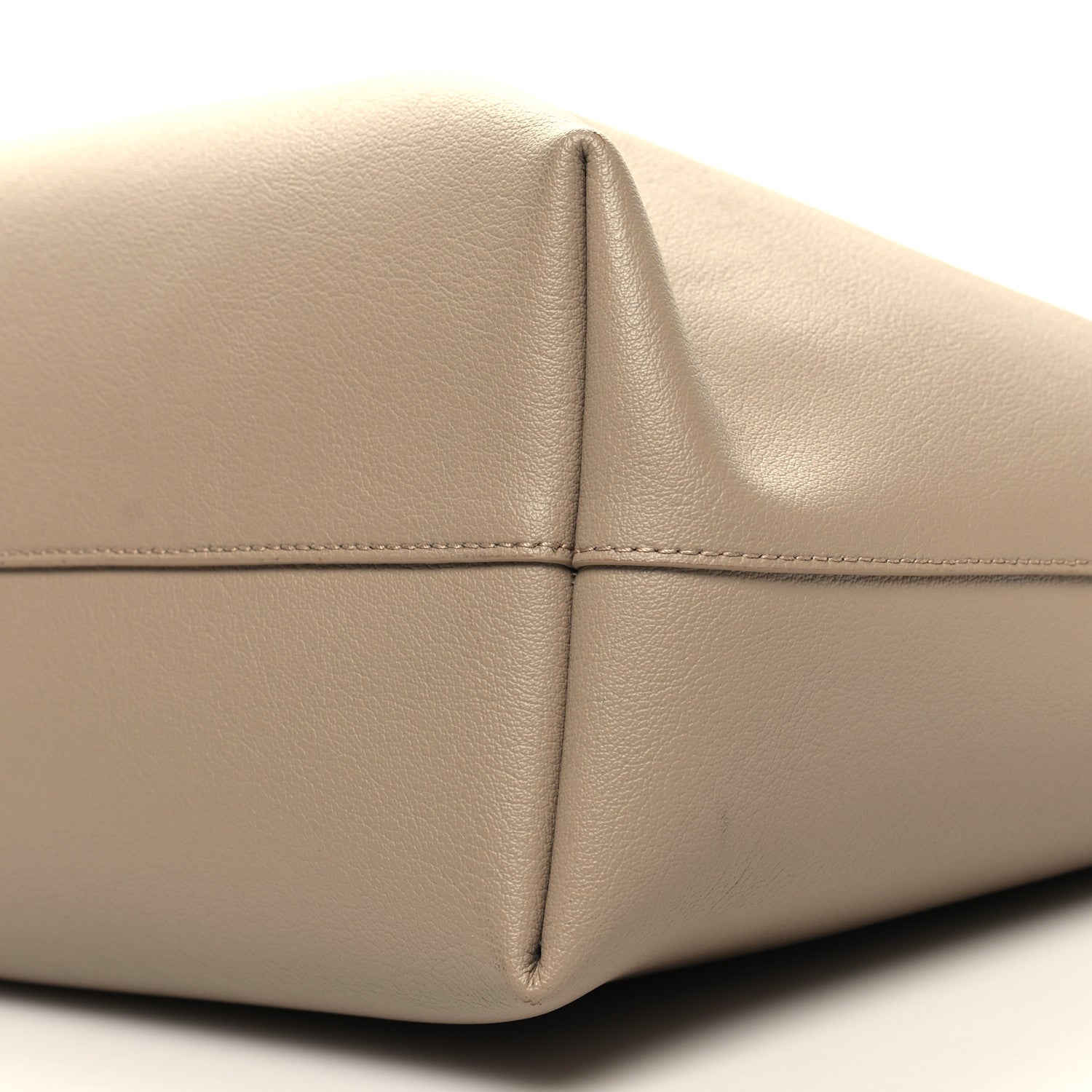 Saint Laurent Calfskin Large Shopping Tote Dark Beige 12 of 14