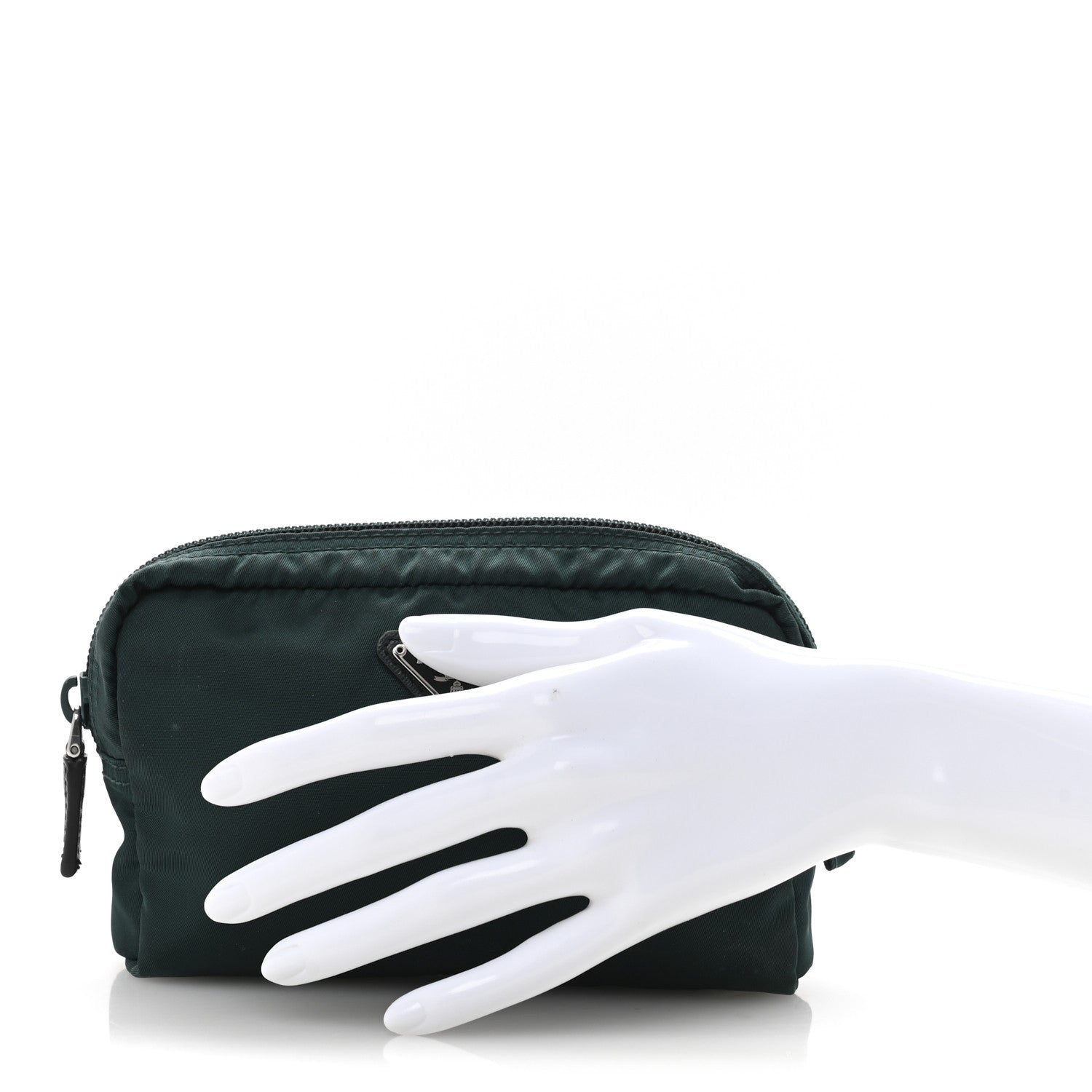 Prada Nylon Tessuto Cosmetic Pouch Green 2 of 9