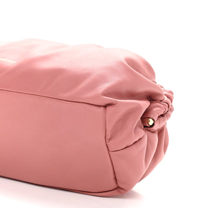 Mansur Gavriel Lambskin Cloud Clutch Blush 9 of 9