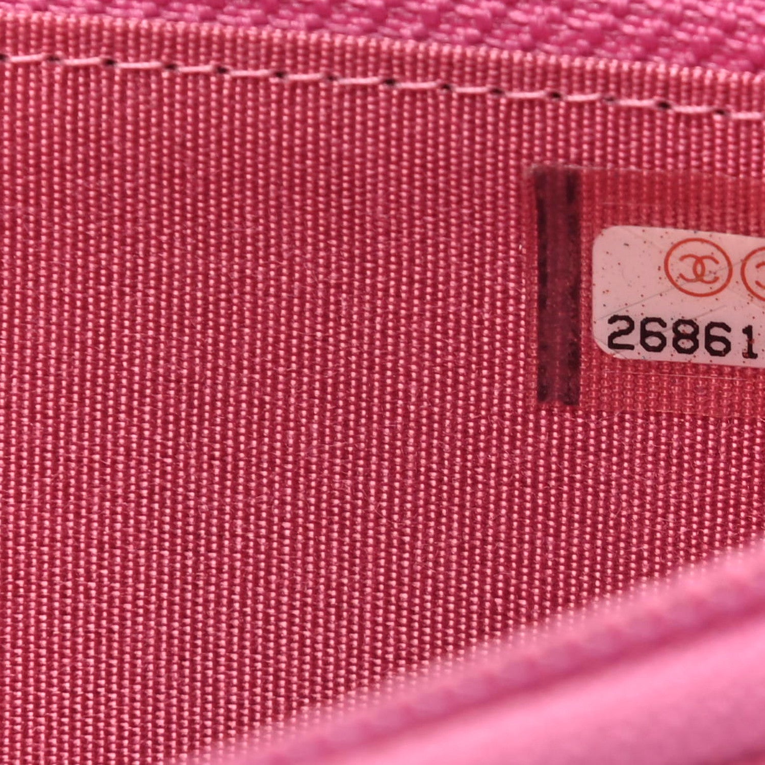 Chanel Caviar Quilted Boy Small Zip Around Wallet Pink 8 of 10