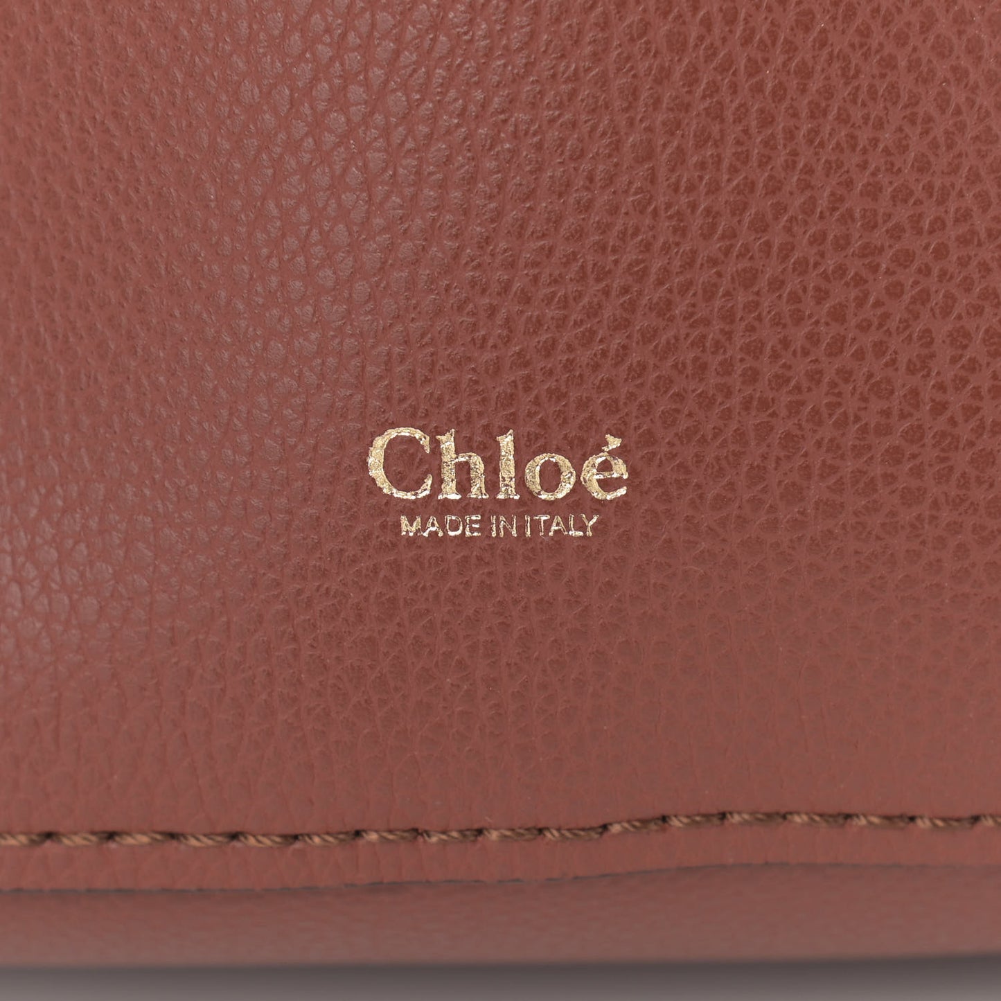 Smooth Grained Calfskin Medium Aby Tote Sepia Brown