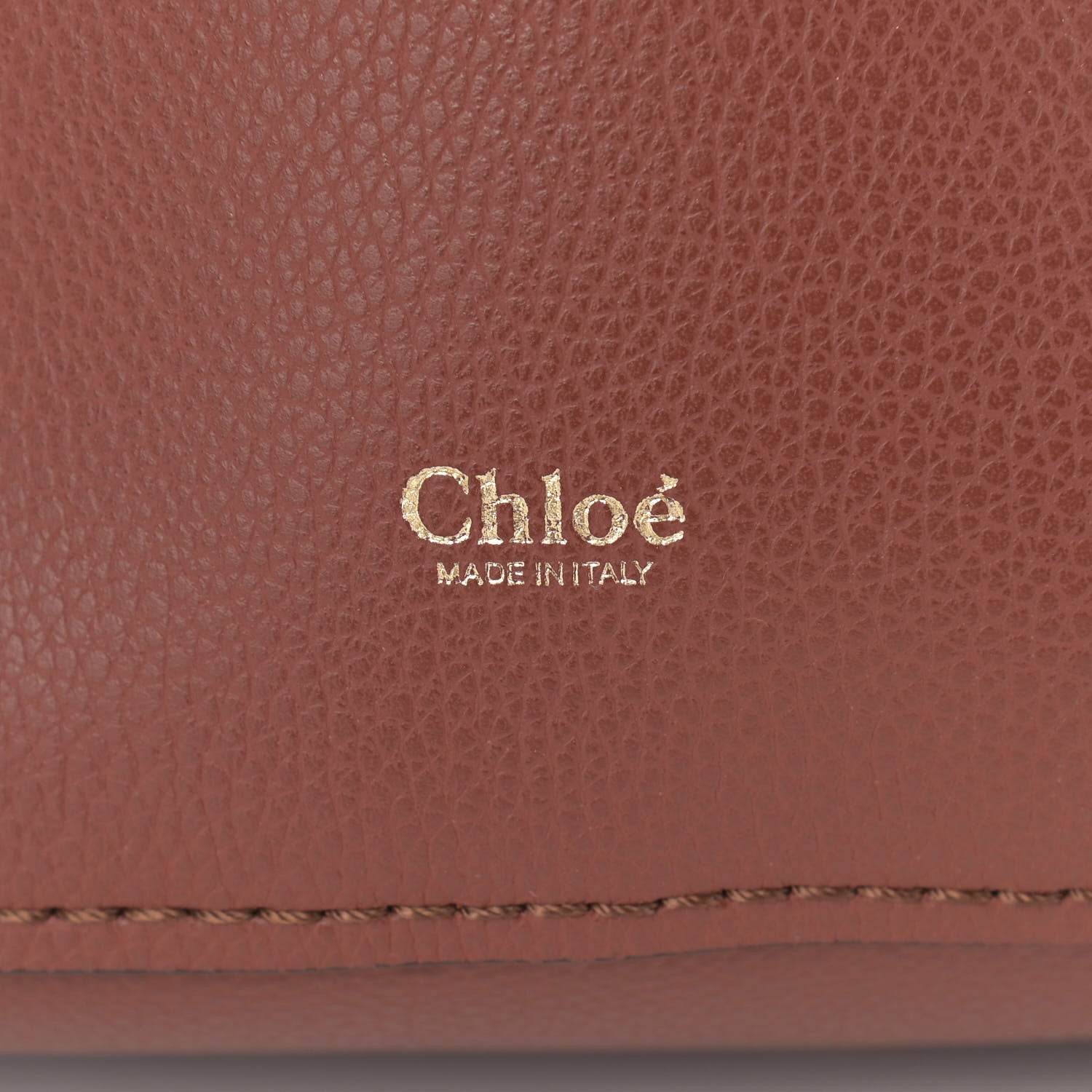 Chloe Smooth Grained Calfskin Medium Aby Tote Sepia Brown 9 of 11