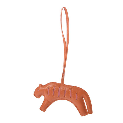 Hermes Milo Lambskin Rooroo Bag Charm Feu Rose Azalee 2 of 4