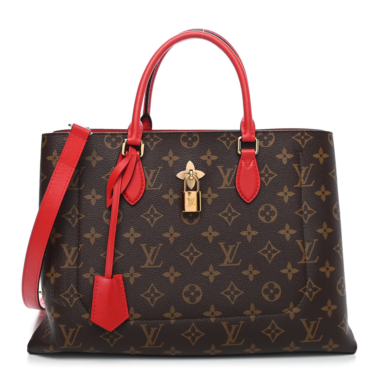 Monogram Flower Tote Coquelicot