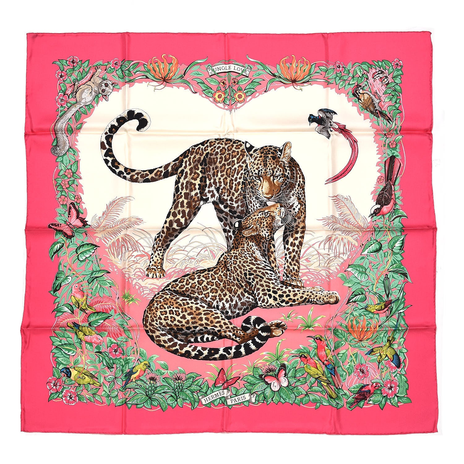 Hermes Silk Jungle Love Scarf 90 1 of 8