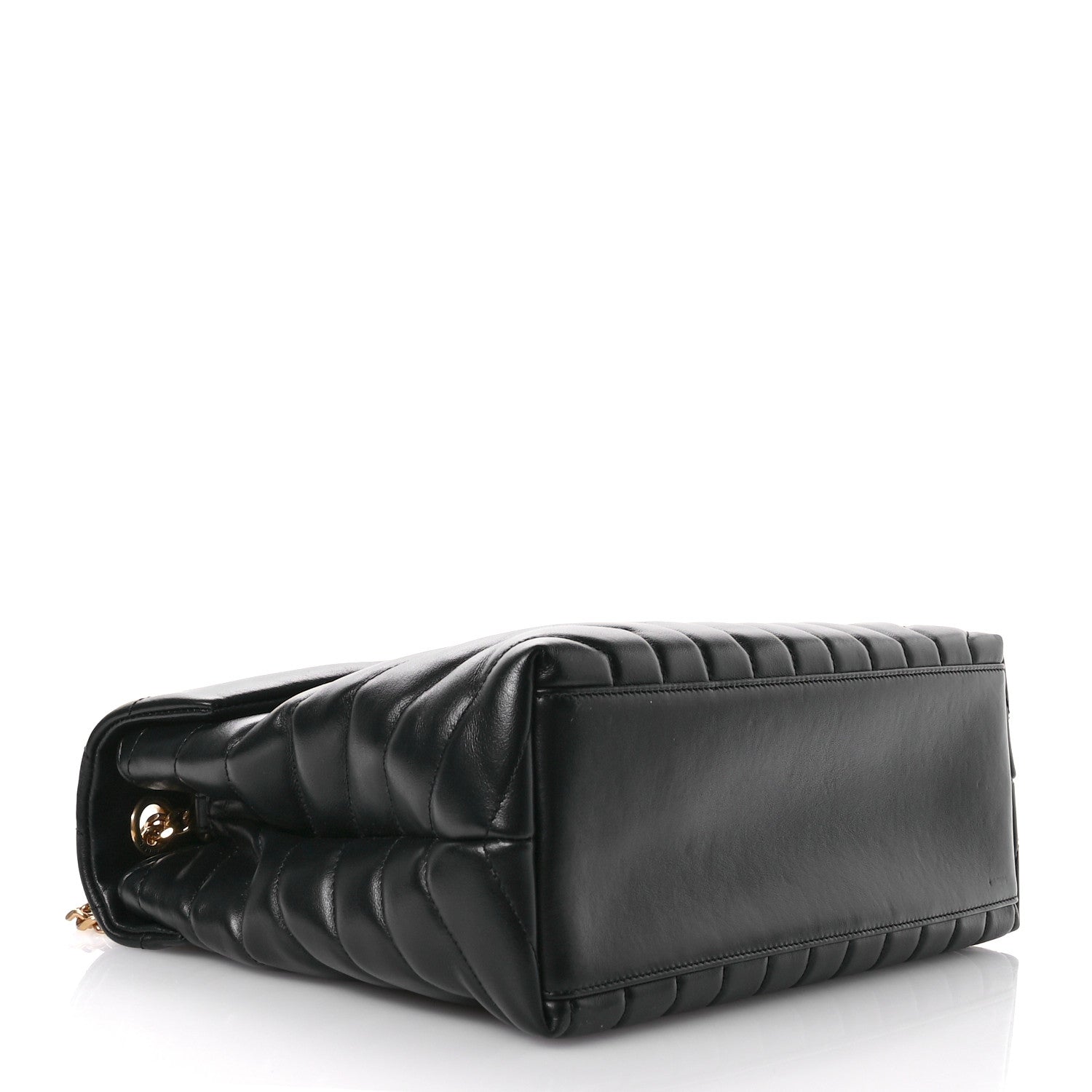 Saint Laurent Calfskin Y Quilted Monogram Medium Loulou Chain Satchel Black 4 of 11