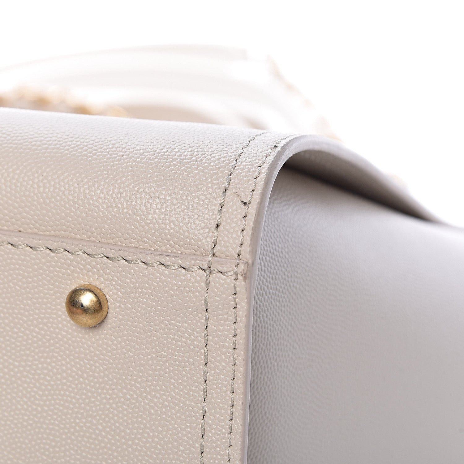 Chanel Caviar Small Studded Deauville Tote Ivory 11 of 13