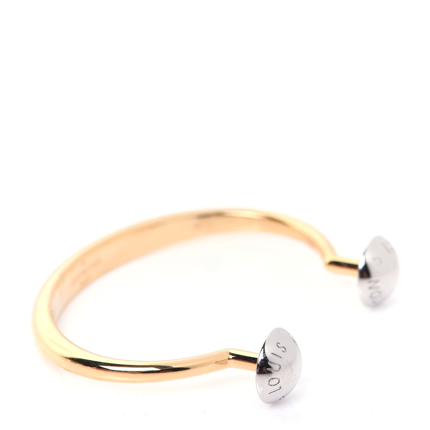 Louis Vuitton Metal Studdy Bracelet M Gold Silver 9 of 10