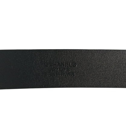 Chanel Calfskin Crystal CC Belt 85 34 Black 4 of 7