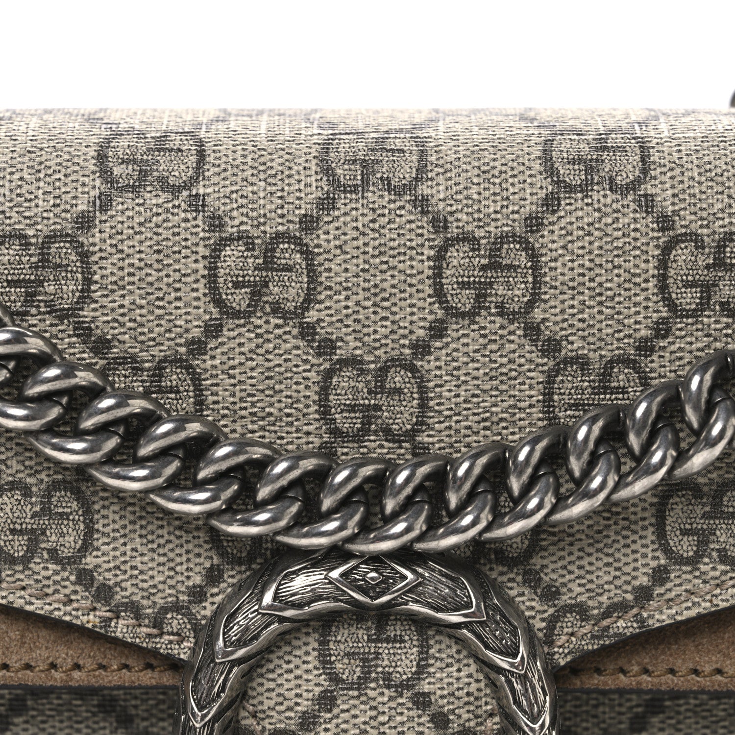 Gucci GG Supreme Monogram Mini Dionysus Shoulder Bag Taupe 8 of 10