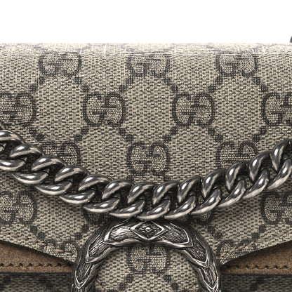 Gucci GG Supreme Monogram Mini Dionysus Shoulder Bag Taupe 8 of 10