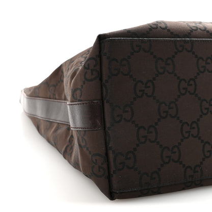 Gucci Nylon Monogram Hobo Dark Brown 8 of 9