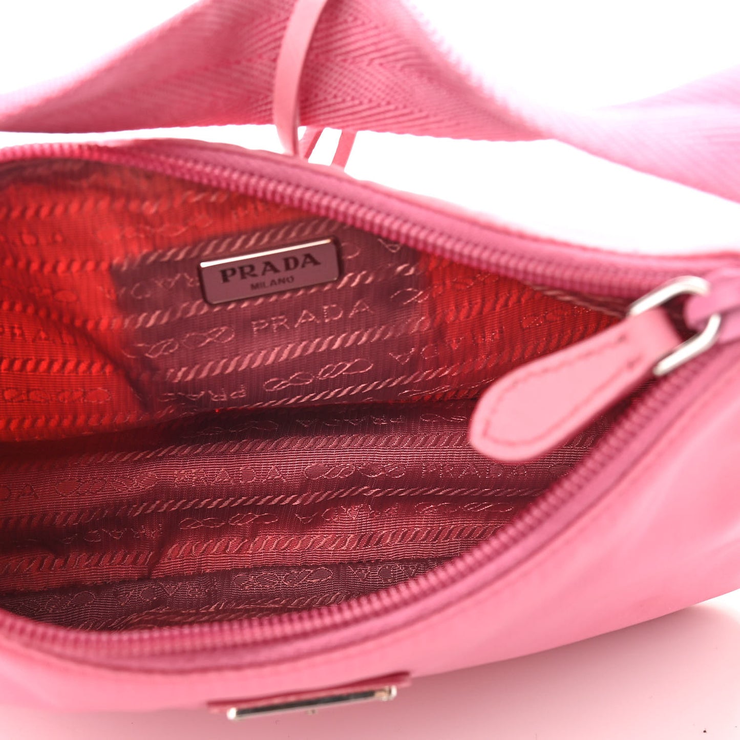 Tessuto Nylon Mini Re-Edition 2000 Bag Begonia