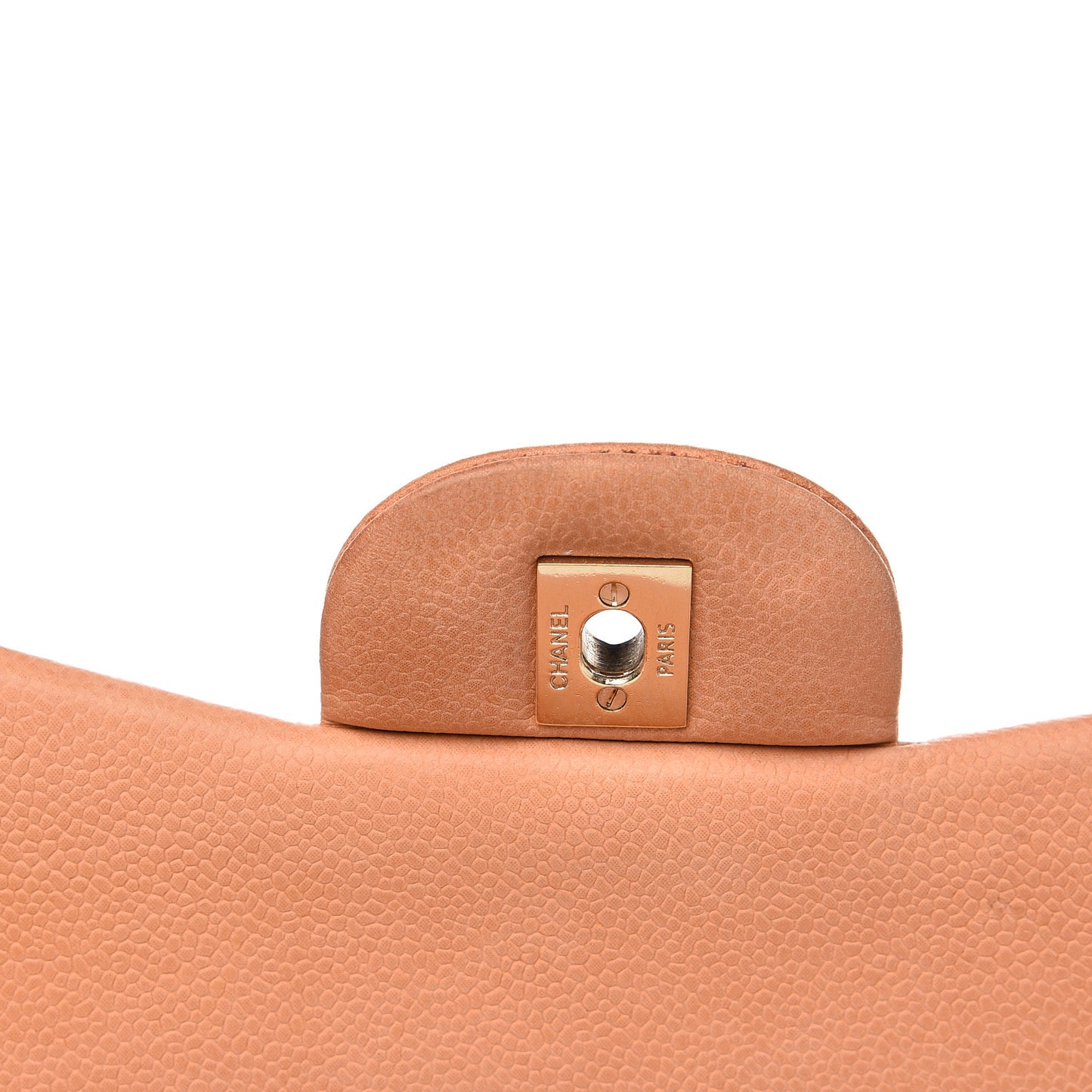 Iridescent Caviar Quilted Jumbo Double Flap Pink