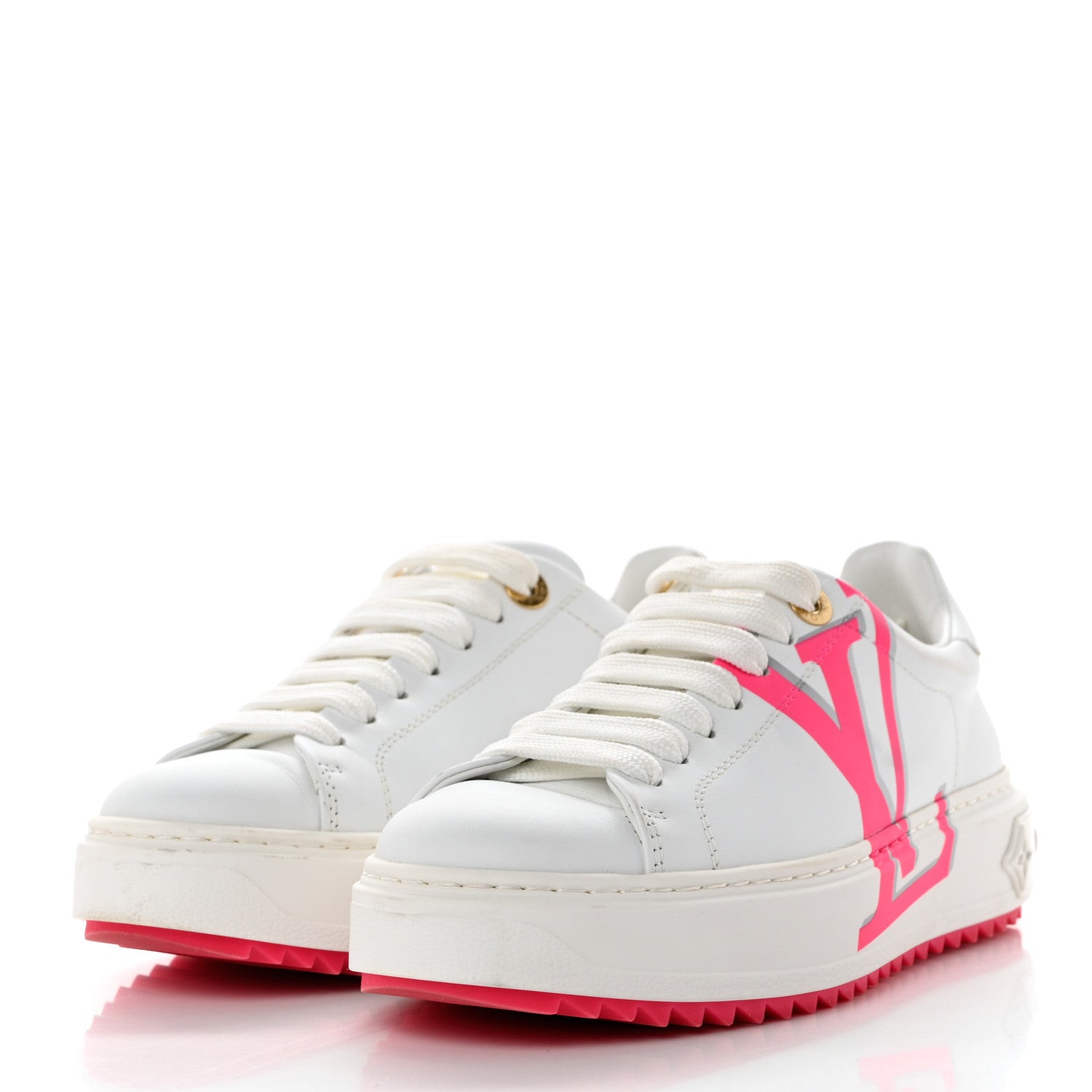 Louis Vuitton Monogram Time Out Sneakers 35 White Rose 3 of 8