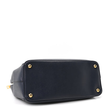 Prada Saffiano Small Galleria Double Zip Tote Baltico 4 of 10