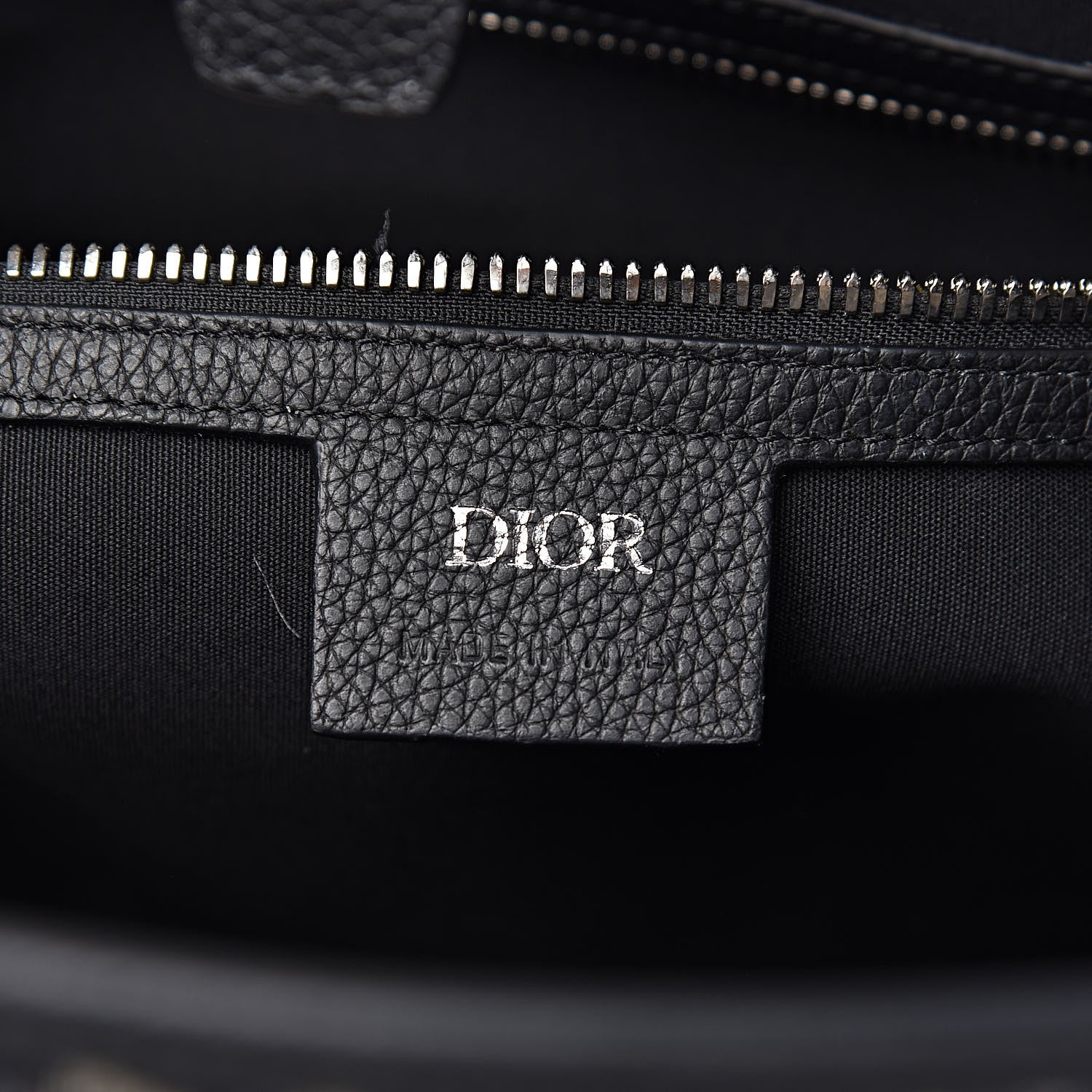 Christian Dior HOMME Oblique Grained Calfskin Tote Blue 6 of 10