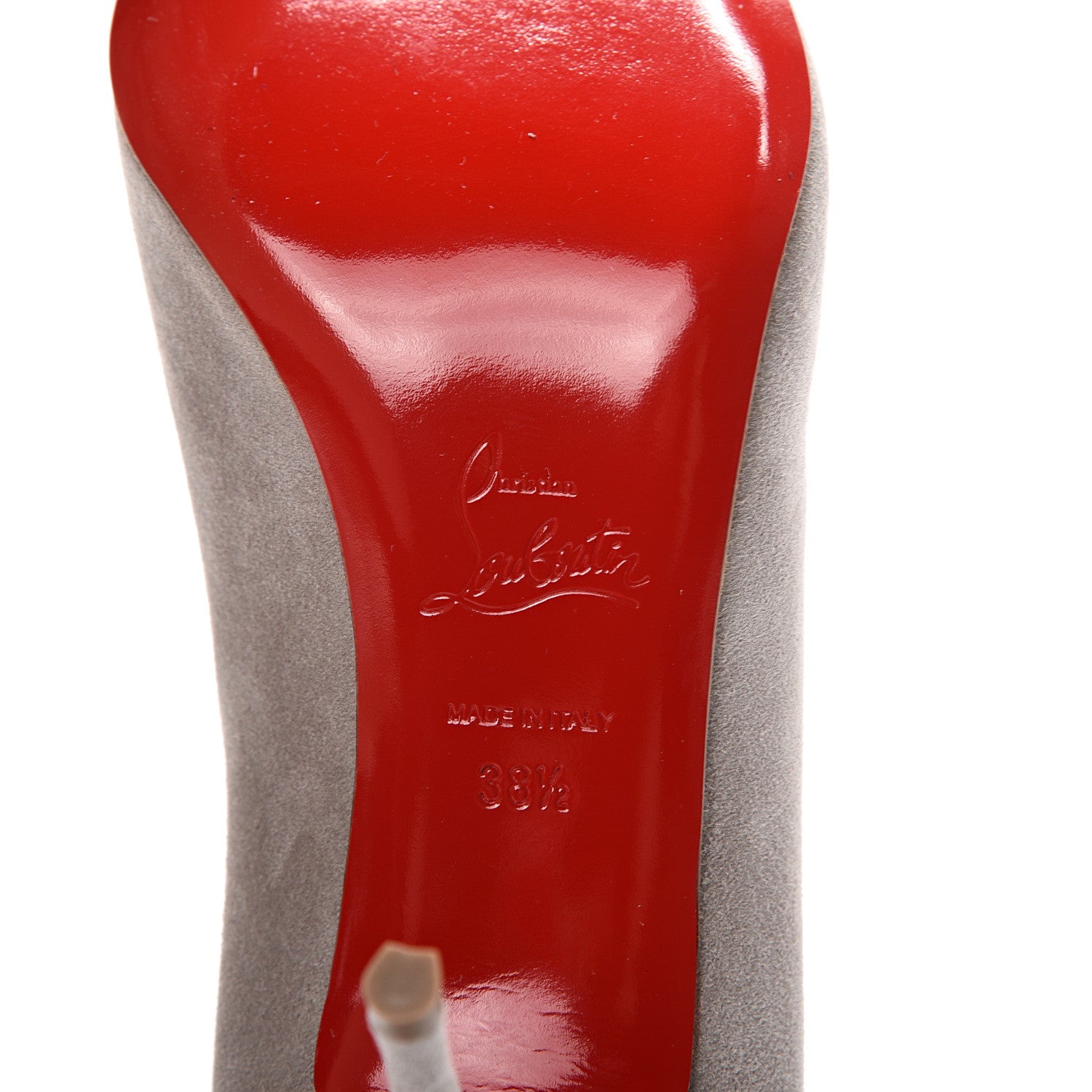 Christian Louboutin Veau Velours Clare 80 Pumps 38.5 Fume 7 of 8