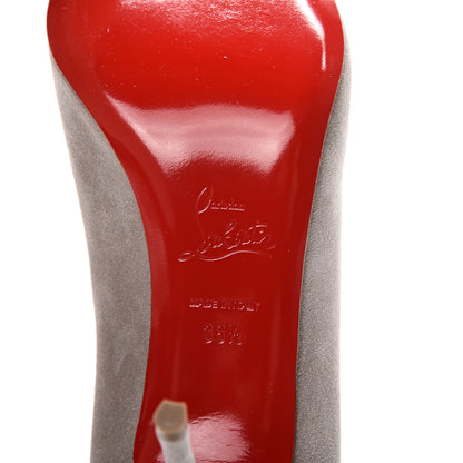 Christian Louboutin Veau Velours Clare 80 Pumps 38.5 Fume 7 of 8