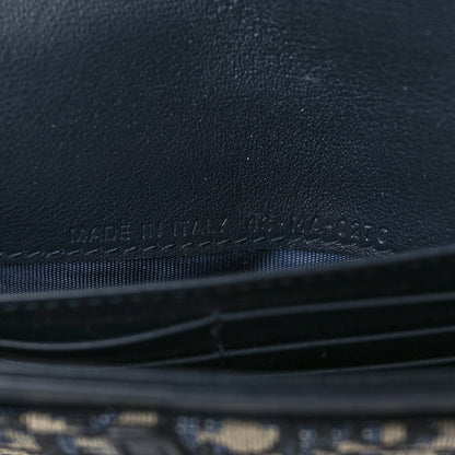 Christian Dior Oblique Saddle Chain Long Wallet Blue 8 of 10