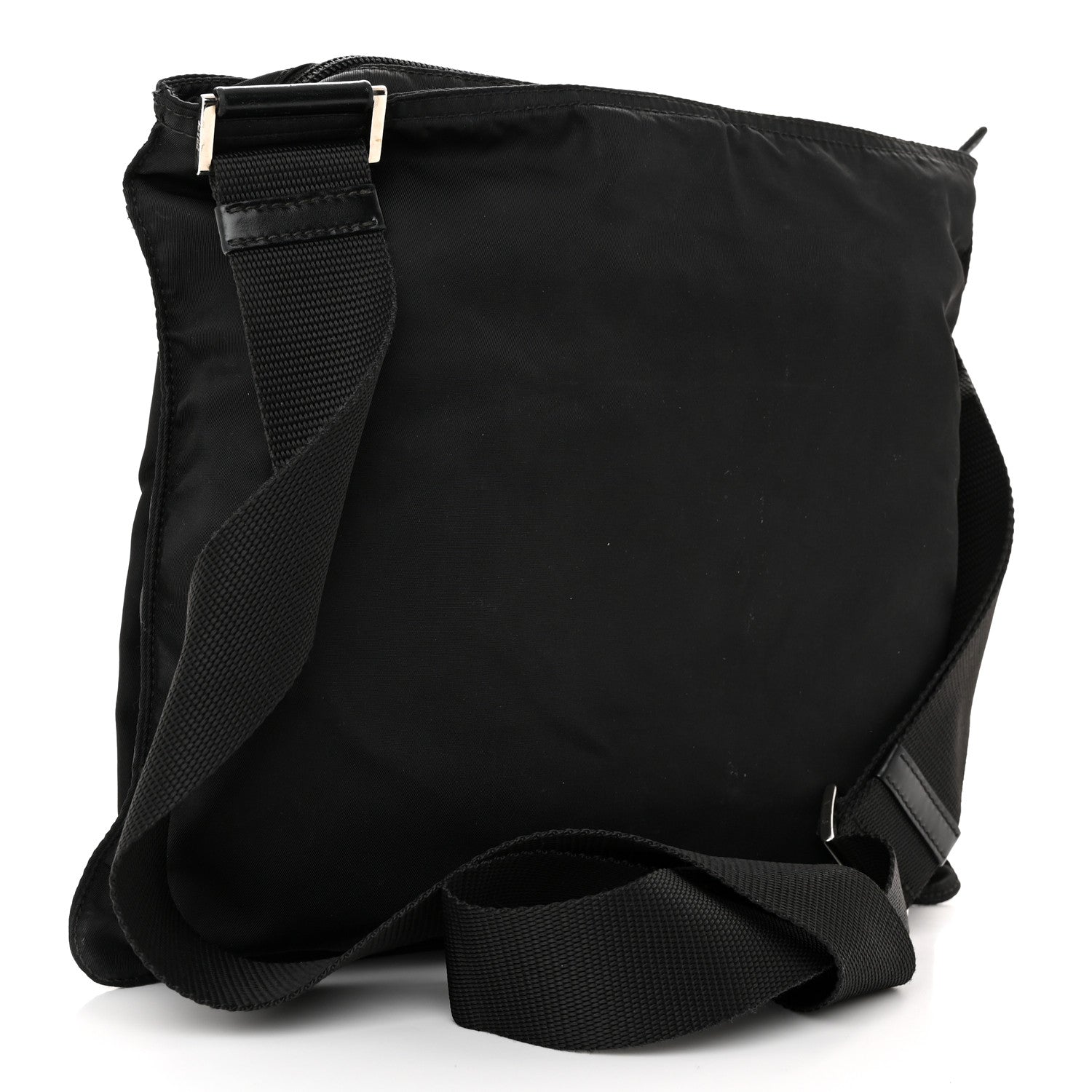 Prada Tessuto Nylon Messenger Bag Black 3 of 9