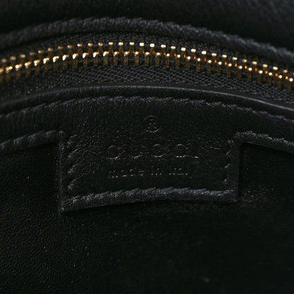 Gucci Roxy Calfskin Blondie Chain Shoulder Flap Bag Black 6 of 8