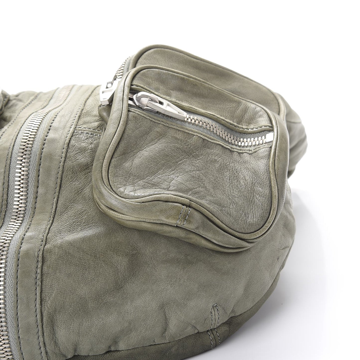 Lambskin Donna Hobo Shoulder Bag Green