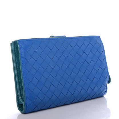 Bottega Veneta Nappa Intrecciato Continental Wallet Bleuette Lagoon 3 of 7