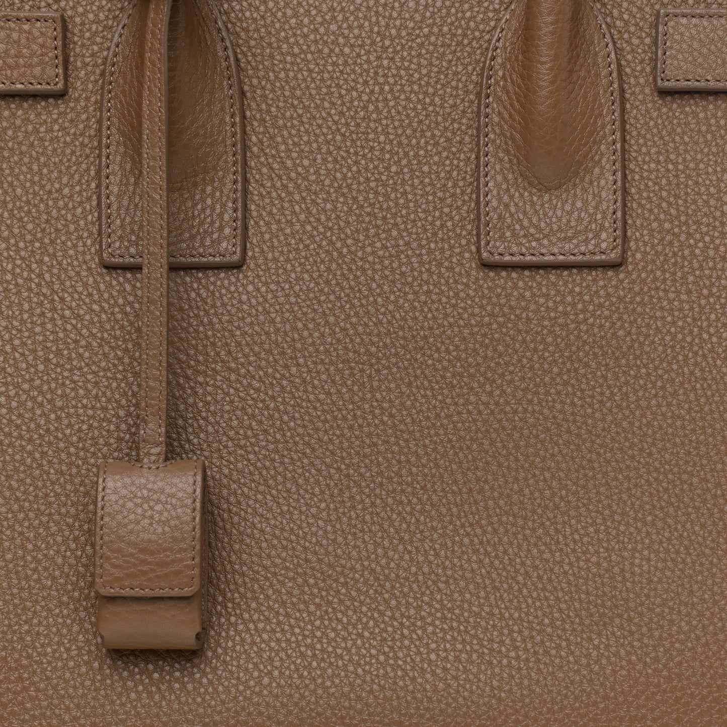 Grained Calfskin Small Sac De Jour Taupe