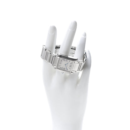 Cartier Stainless Steel 25mm Tank Francaise Quartz Watch 2 of 7