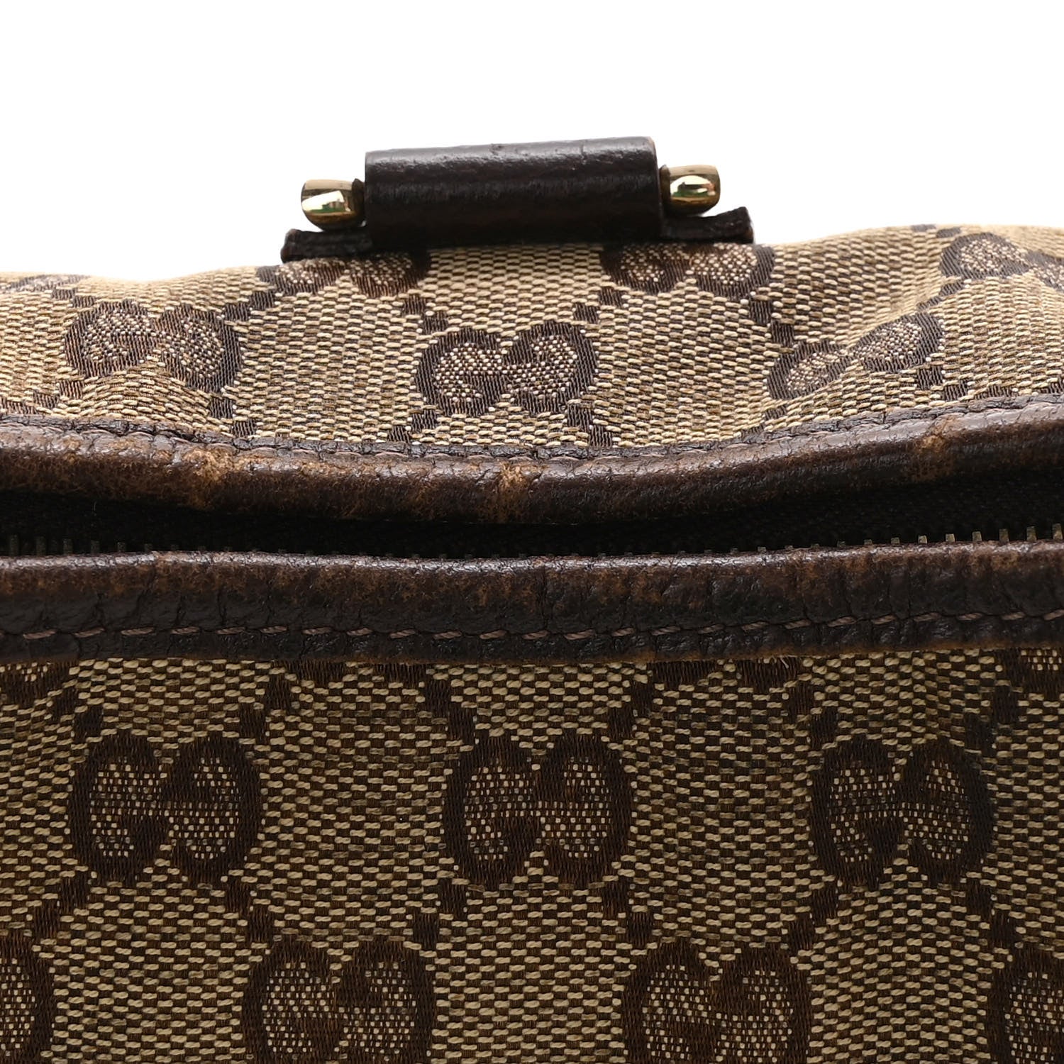 Gucci Monogram D Ring Abbey Pochette Brown 13 of 18