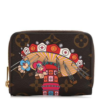Louis Vuitton Monogram 2020 Christmas Animation Swing Ride Zippy Coin Purse Pink Poppy 1 of 8