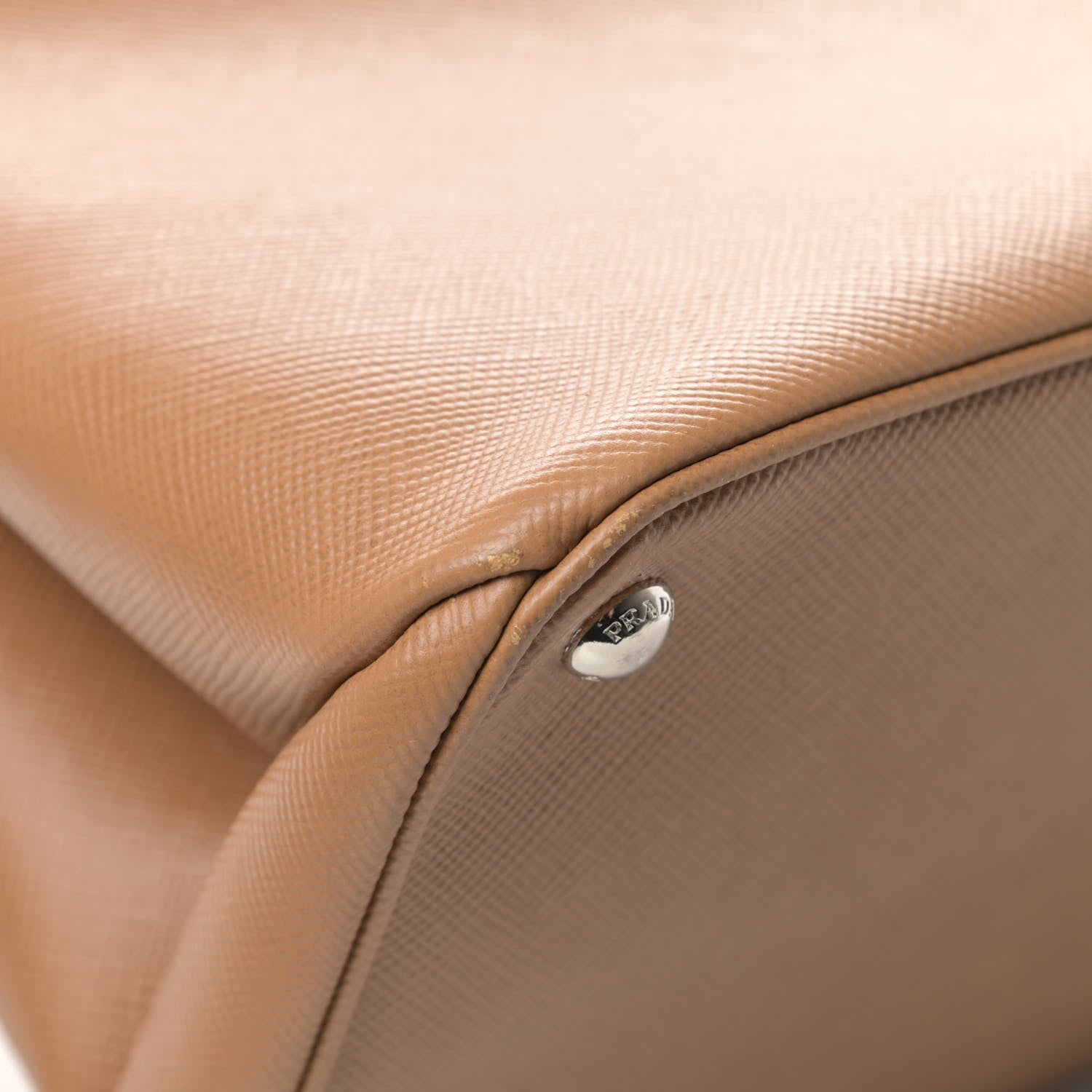 Prada Saffiano Cuir Twin Tote Caramel 10 of 18