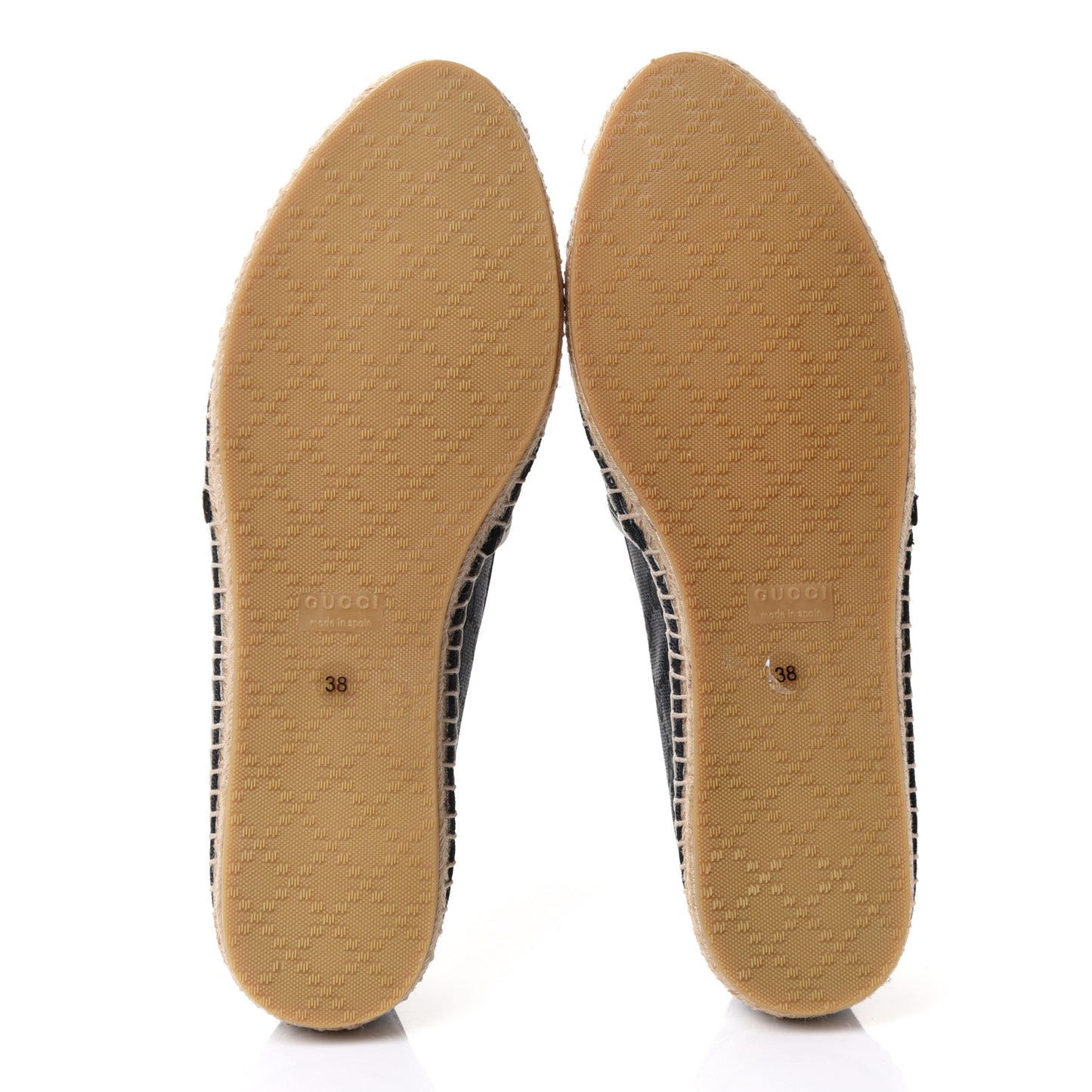 Monogram Espadrilles 38 Black