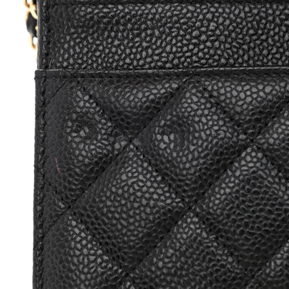 Chanel Caviar Quilted Wallet On Chain WOC Black 12 of 13