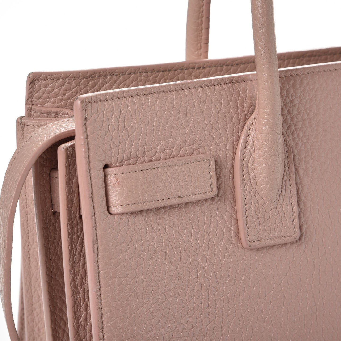 Grained Calfskin Baby Sac De Jour Antique Rose