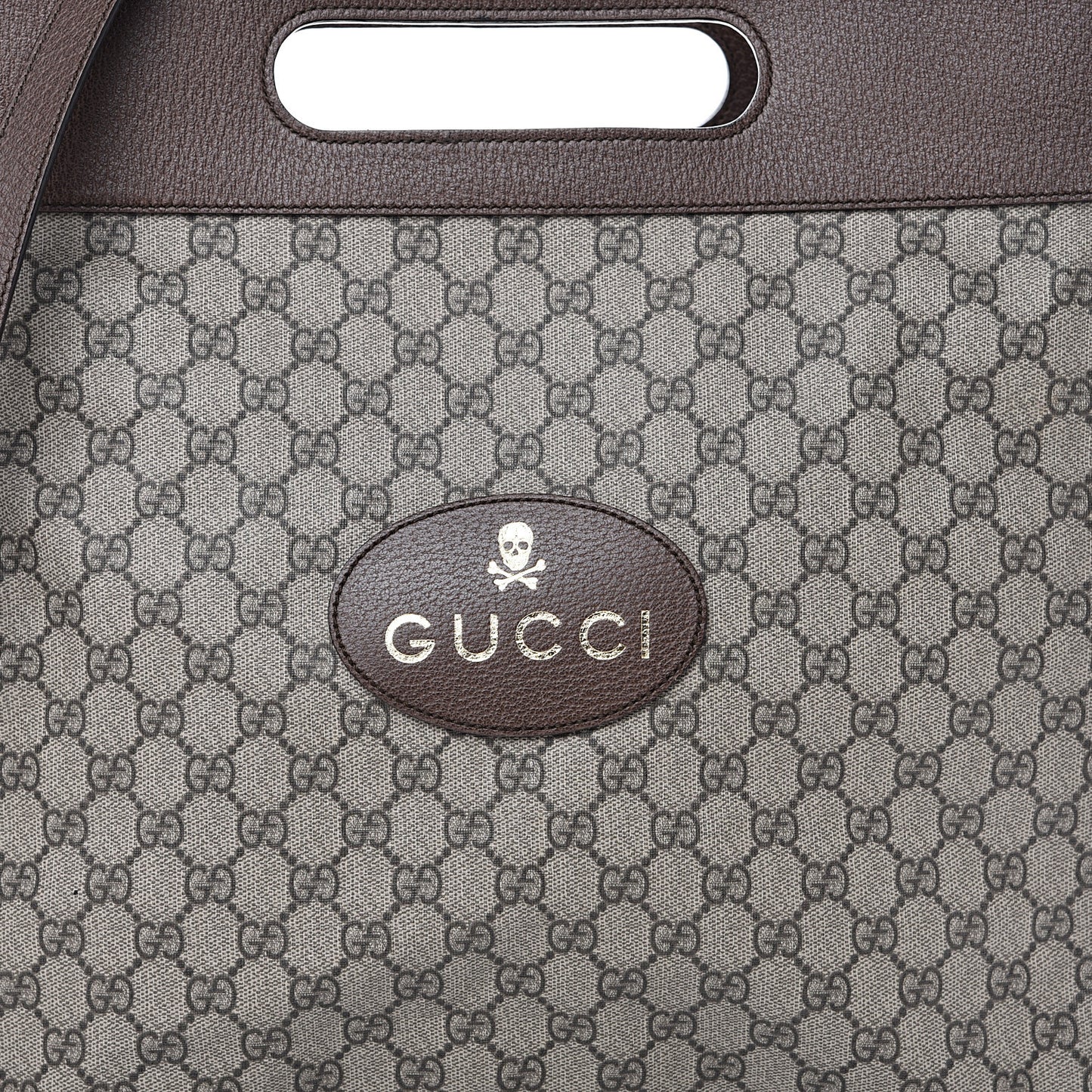 Soft GG Supreme Monogram Slip Handle Vertical Tote Beige New Acero