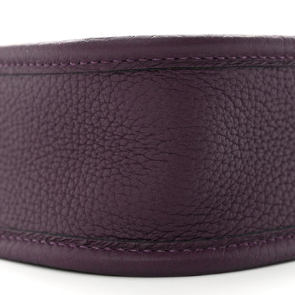 Hermes Taurillon Clemence Amazone Evelyne TPM Cassis Rouge Grenat 9 of 11