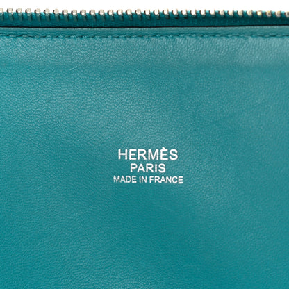 Hermes Taurillon Clemence Bolide 31 Turquoise 5 of 16