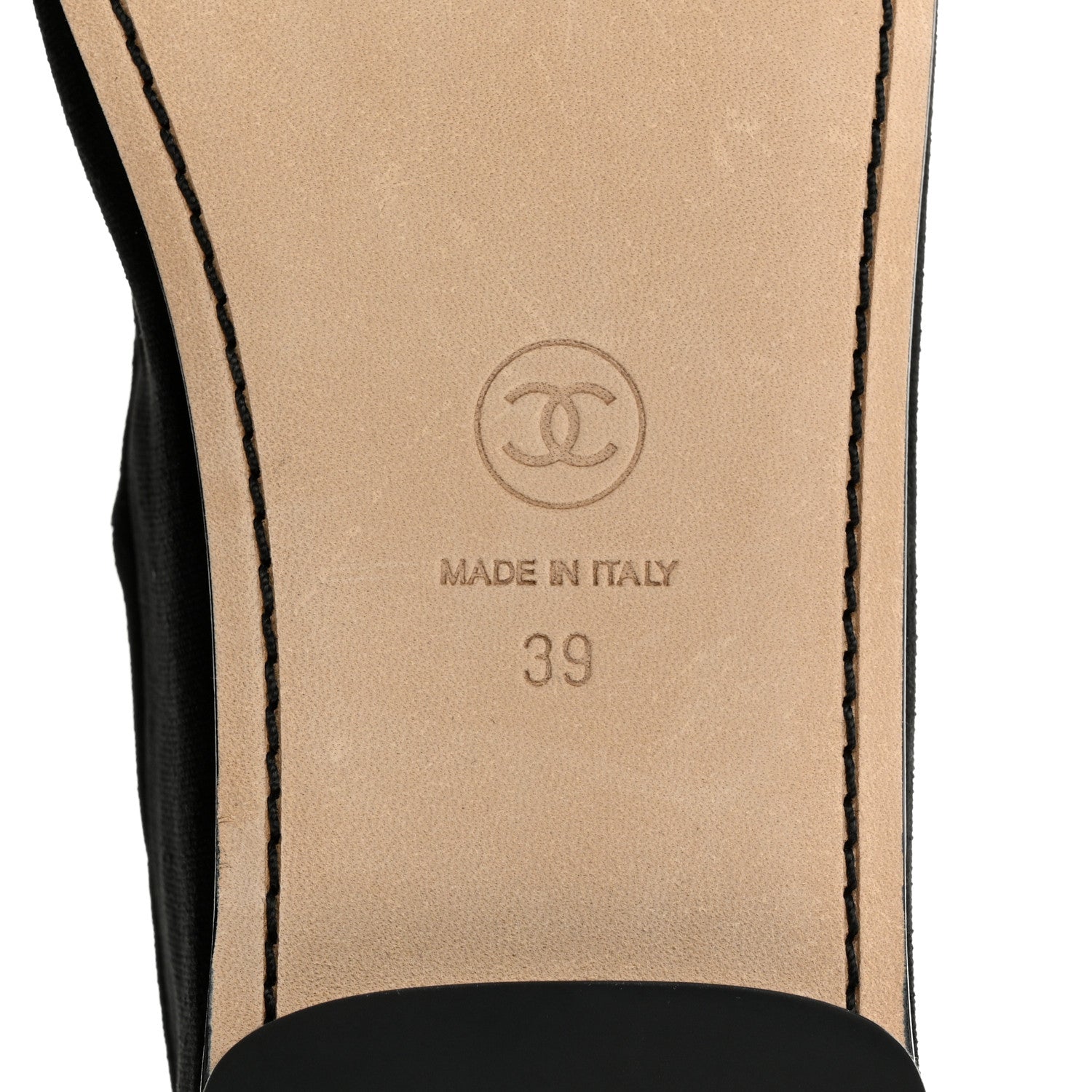 Chanel Velvet Mary Jane Flats 39 Black 8 of 10