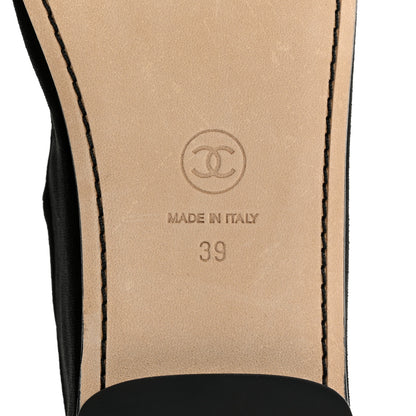 Chanel Velvet Mary Jane Flats 39 Black 8 of 10