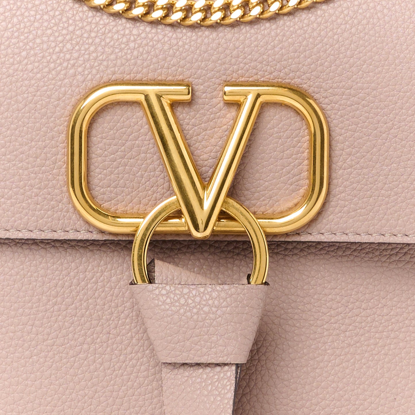 Buffalo Small VRing Chain Shoulder Bag Poudre