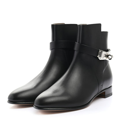 Hermes Calfskin Neo Low Boots 35.5 Black 3 of 8