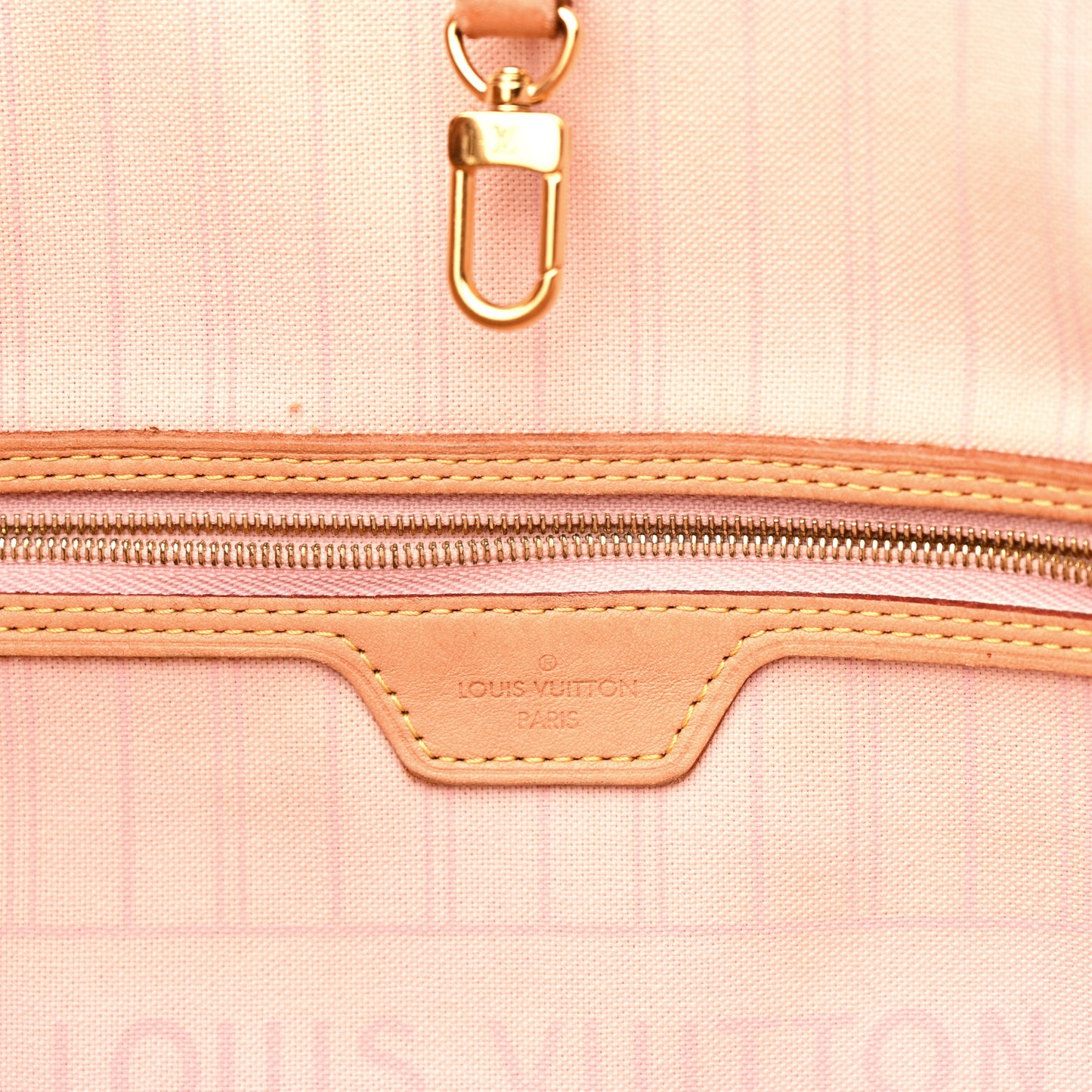 Damier Azur Neo Neverfull MM Rose Ballerine