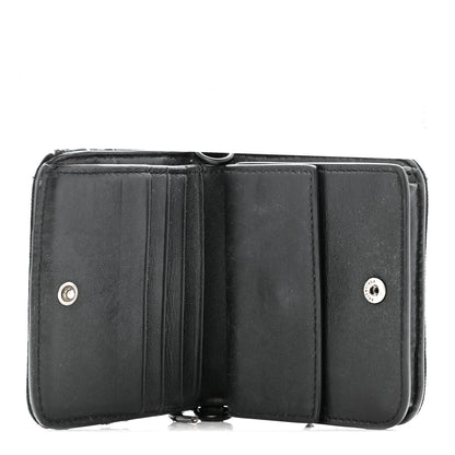 Balenciaga Faux Calfskin Fabric Sneakerhead Crossbody Wallet Black 5 of 13