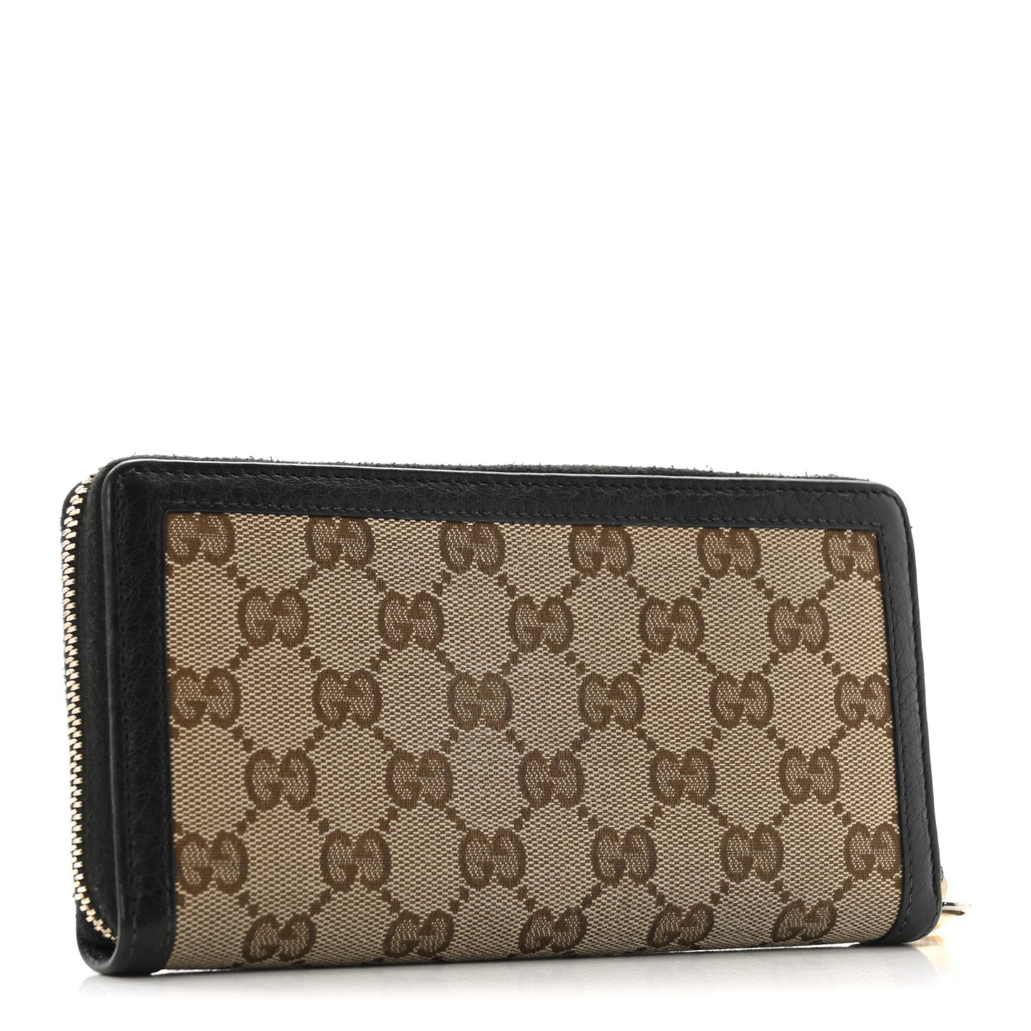 Monogram Calfskin Zip Around Wallet Black