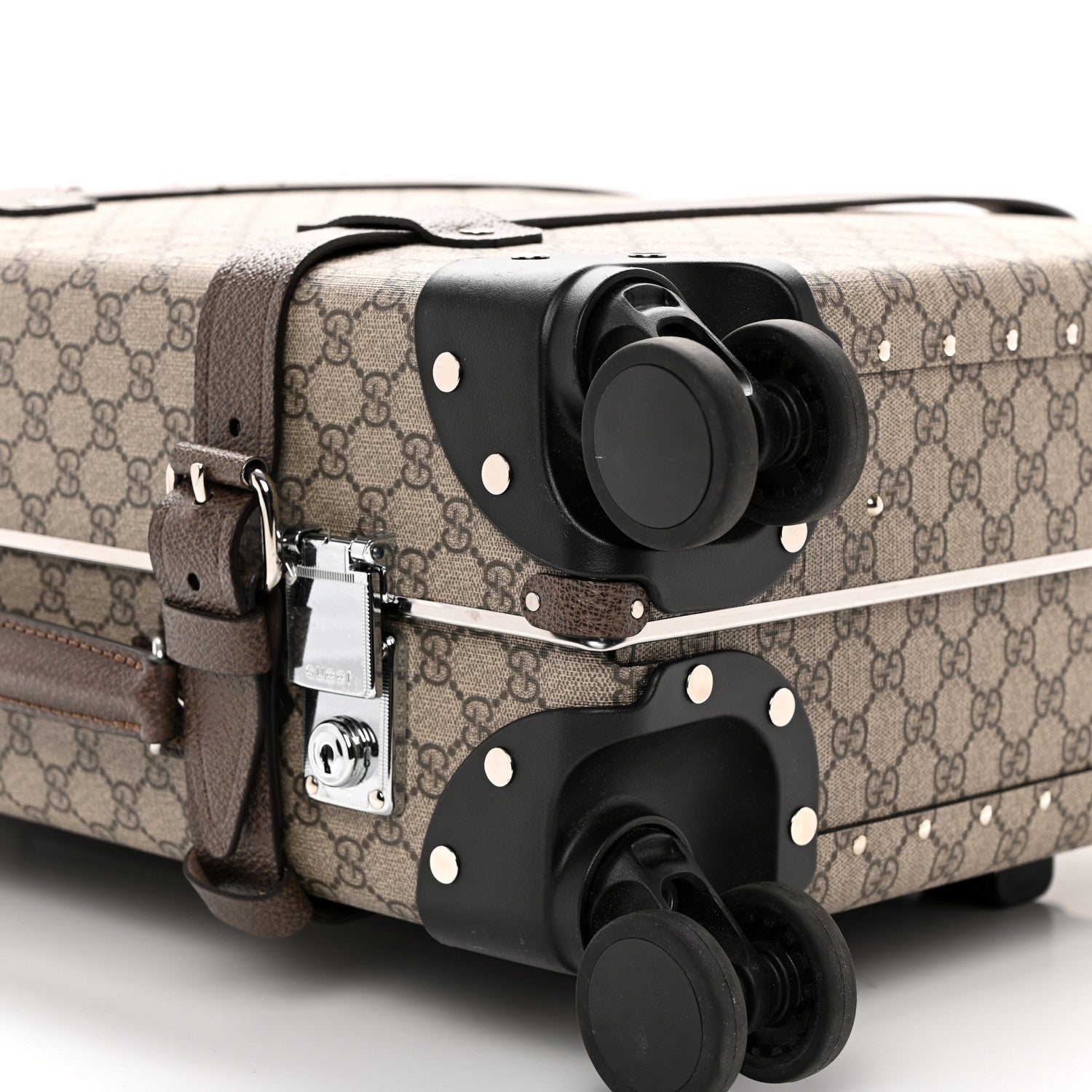 Gucci Supreme Monogram Globe-Trotter Carry-On Brown 6 of 15